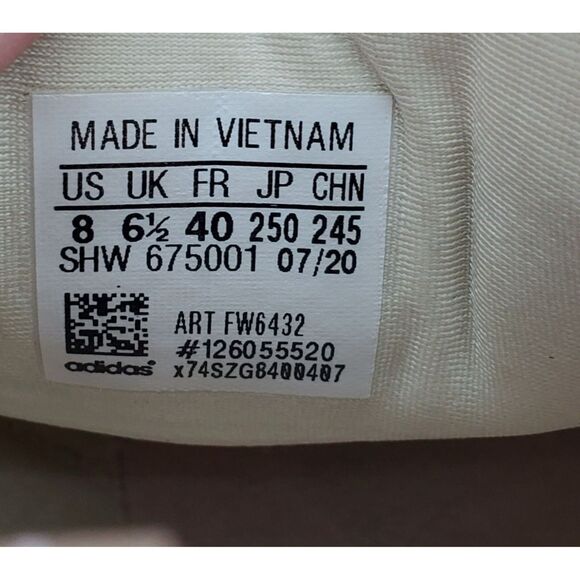 Adidas NMD R1 Boost Athletic Shoes Womens 8 Chaulk White Beige Lace Up Casual - Picture 9 of 10